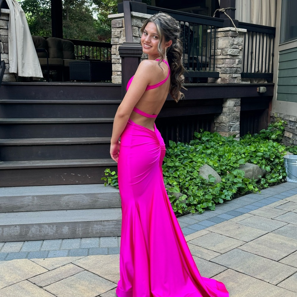 Elegant Pink Evening Gown